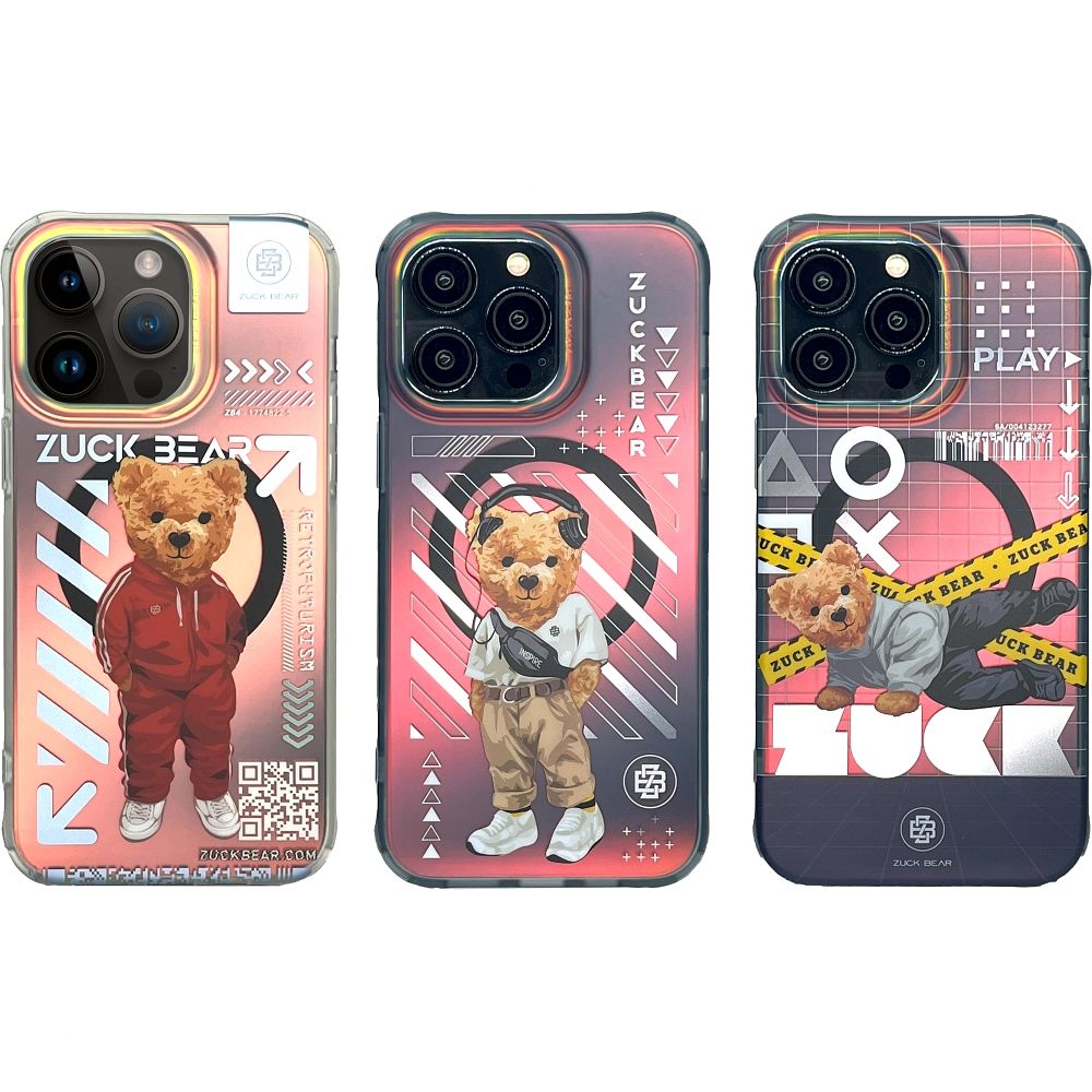 Husa MagSafe Zuck Bear pentru Iphone 15 Pro- Design New York Never Sleeps - 2 | YEO